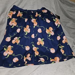 Modcloth Peach Print Skirt